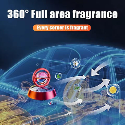Solar Energy Rotate Car Perfume Diffuser & Decor