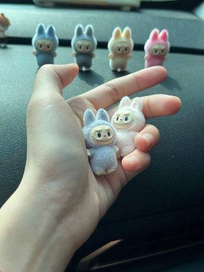 Trendy Labubu Mini Car Dashboard Pack of 4 - Cute Car Toys