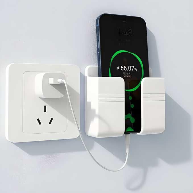 Wall Mounted Mobile Holder for Home improvement With Adhesive Strips& Charging Holder - buy online