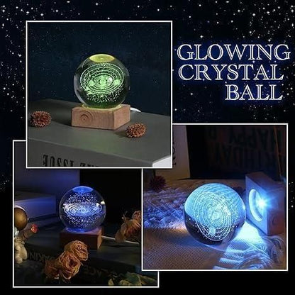 3D Crystal Lamp Ball(Assorted Design)- Decor