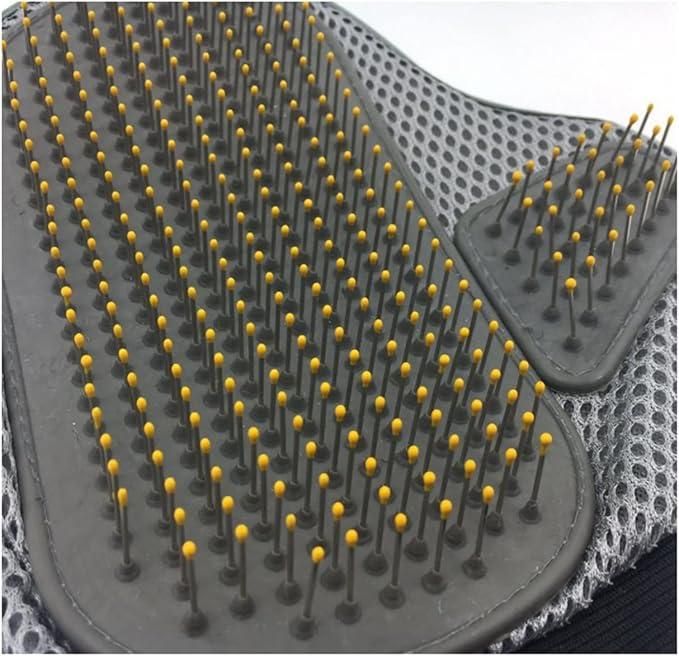 Stainless Steel Pet Grooming Glove – Gentle Deshedding & Massage Brush for Dogs & Cats