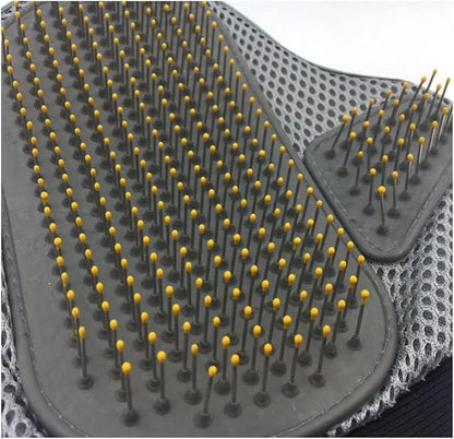 Stainless Steel Pet Grooming Glove – Gentle Deshedding & Massage Brush for Dogs & Cats